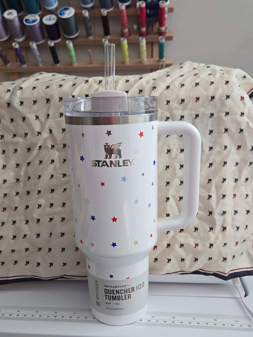 Brand New Never Used Stanley 40oz White With Stars